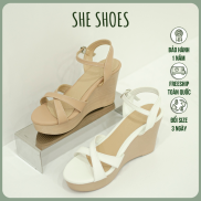 Giày sandal đế xuồng sandal quai ngang 9p siêu xinh