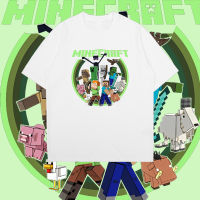 เสื้อยืดคอตตอนฤดูร้อน Minecraft เสื้อยืดลำลองฤดูร้อน เสื้อยืดลำลองฤดูร้อน S-5XL