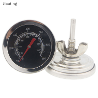 Jiauting เตาอบสแตนเลสเครื่องวัดอุณหภูมิบาร์บีคิว bietallic dual Gage 700 DEGREE Cook TOOL