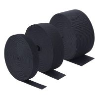 3 Rolls Sewing Stretch Elastic Band Spool 3/5, 1, 1-1/2 Inch In Width 43.7 Yards/Roll for Crafting Sewing(Black)