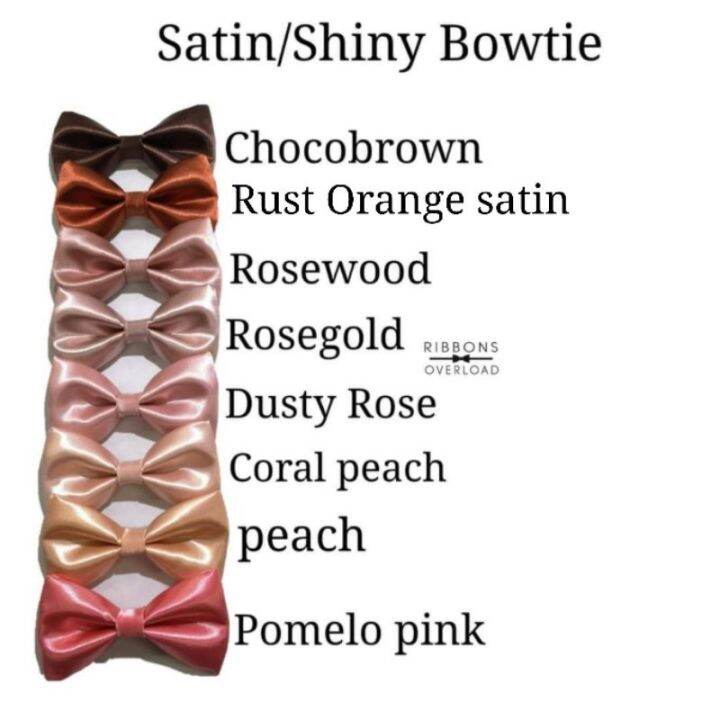 Satin/Shiny bowtie for weddings Lazada PH