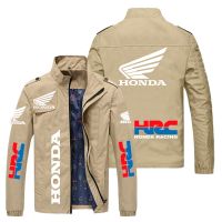 Honda Men 39;s Motorcycle Jacket Honda Car Wing and HRC Racing Print Jacket Casual Windbreaker Riding Bike Jacket Men 39;s Clothing