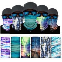 【CW】 Printed Bandana Buffs Neck Gaiter Headband Cycling Hiking Fishing Balaclava Scarf Multifunctional Outdoor Headwear