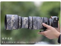 เสื้อกันหนาวลายทหารเลนส์สำหรับ Fujifilm FUJI XF 100-400Mm F4.5-5.6 R LM OIS WR ที่บังฝนกันน้ำเคสโทรศัพท์กันกระแทก100-400 4.5-5.6กระเป๋ากล้อง