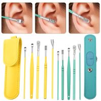 Ear Cleaner Wax 6pcs/set Ear Pick Cleaning Ear Clean Tool Ear Wax Picker Cleaner Spoon Spring Spiral Stainless Steel Ear Wax