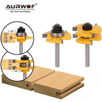 6.35mm Tongue Groove Router Bit Set 3/4－สต็อก 3 ฟัน T-shape Wood Milling Cutter Flooring Tool สําหรับงานไม้ MC01021