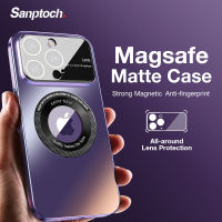 Sanptoch เคสโทรศัพท์เคลือบ Magsafe สำหรับ iPhone 14,เคสป้องกันเลนส์กล้องถ่ายรูปเต็มรูปแบบสำหรับ iPhone 14 13 12 Pro Max เคสป้องกันกันกระแทก