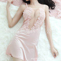 Flower warbler fun underwear water-soluble lace love nightdress hollowed out super comfortable fabric home clothes RJ1U