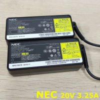 2 style NEC อะแดปเตอร์แปลงไฟโน้ตบุ๊กของแท้20V 3.25A 65W ที่ชาร์จ PA-1650-37 PA-1650-37N พอร์ตสี่เหลี่ยม