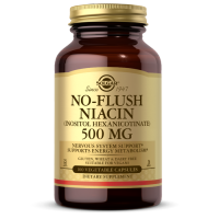 Solgar No-Flush Niacin 500 mg Vegetable Capsules (VITAMIN B3) (INOSITOL HEXANICOTINATE)