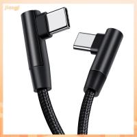 JIANGF 90องศา ชายกับชาย การจัดส่งพลังงาน Pd 60W มุมขวา ชาร์จเร็ว สาย USB C TO USB Type C