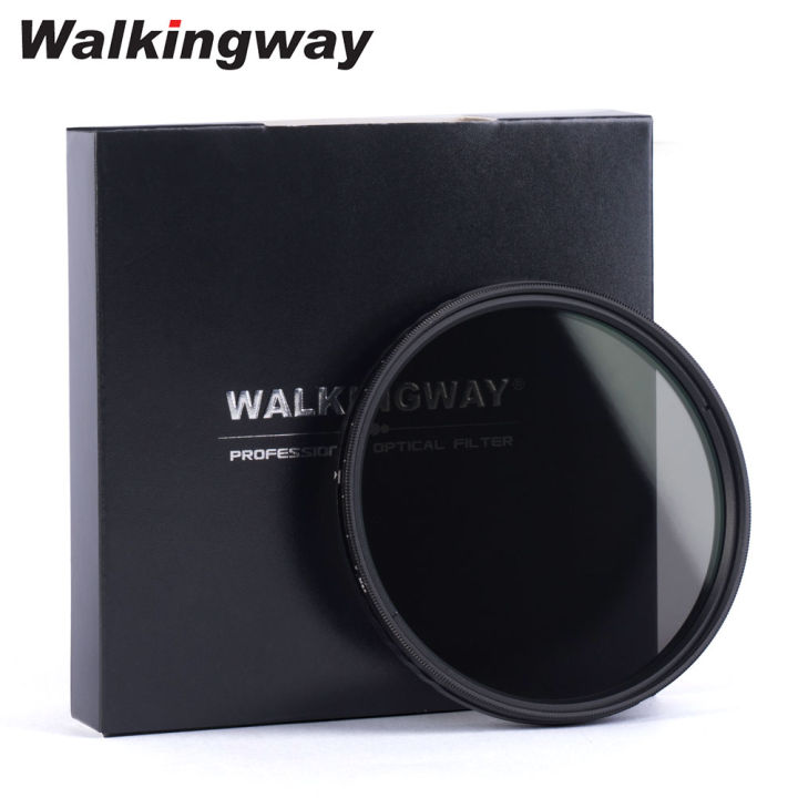 walkingway-ตัวกรองตัวกรองปรับได้-nd2-400-กระจกออปติคอลกระจกแสงบางเฉียบ49-52-55-58-62-67-72-77-82mm-ความหนาแน่นเป็นกลาง