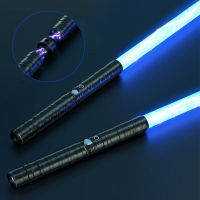 Lightsaber RGB 14สีโลหะ Double-Edged Change Heavy Dueling เสียง Two In One Light Saber คอสเพลย์ Stage Props ของเล่น