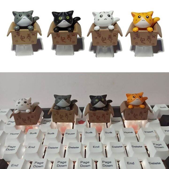 rx-abs-custom-cartoon-anime-cat-keycap-bottom-backlit-keycaps-gift-for-cherry-mx-mechanical-keyboard-key-cap