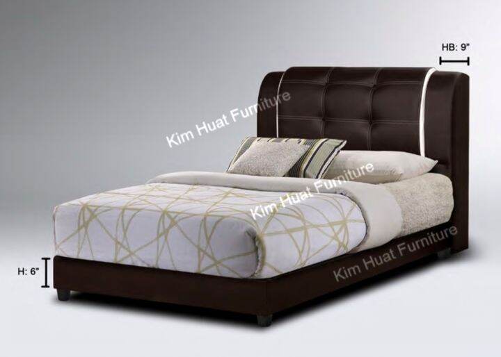 Kim Huat Furniture Divan Queen / King Bed PVC Bed Add On Foam Mattress