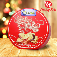 Bánh quy Julie s Assorted Biscuits 100g HT tròn vạt đáy hình rồng HXS3786