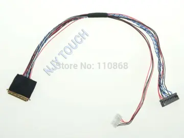 20453-20455 Series 40 Pin LVDS Cable 2 Channel 6-Bit 0.5mm For LED LCD  Display