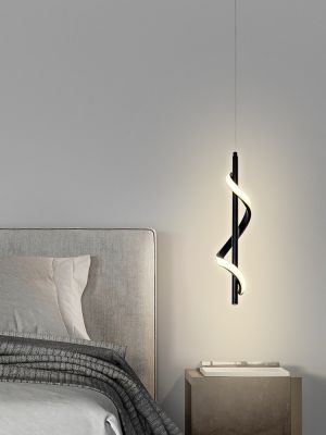 [COD] Internet celebrity bedside chandelier modern minimalist bedroom 2022 new study bar long-line light luxury lamps