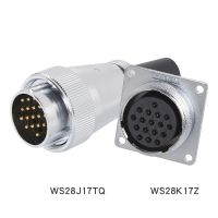 ZHQCN WS28 TQ Z Industry Automotive Aviation Connector M28 2 3 4 7 10 12 16 17 20 24 26 Pin Panel Mount Male Plug Female Socket