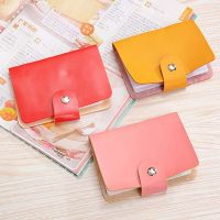 New PU Leather Function 24 Bits Card Case Business Card Holder Men Women Credit Passport Bag ID Passport Card Wallet Card Holders