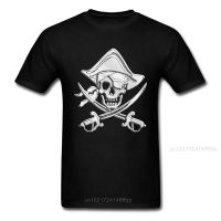 Pirate Skull T-Shirt Men Punk Style Tshirt Heavy Metal Crossbones T Shirts Newest Summer/Autumn Tops &amp; Tees Clothes 【Size S-4XL-5XL-6XL】