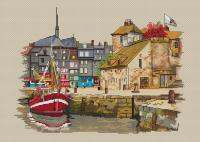 -Honfleur Port 39-32 Cross Stitch Kit Packages Counted Cross-Stitching Kits Cross stich Painting Set