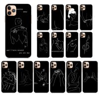 Minimalist Line Sexy Phone Case for iPhone 13 11 12 pro XS MAX 8 7 6 6S Plus X 5S SE 2020 XR fundas