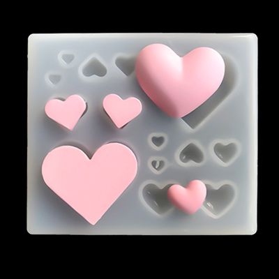 Chocolate Epoxy Resin Pendant Fondant Earring Making For Jewelry Silicone Mold Lovely Heart