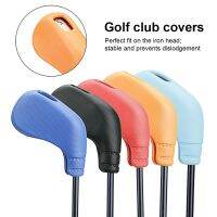 9 Pieces Golf Club Cover TPE Iron Headcover Set Portable Drivers Protector Outdoor Sports Guard Sleeve Accessories Black