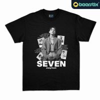 Bearstix - เสื้อยืด ลาย Seven - Kaos Jungkook - Baju Army - Tshirt Bts - Kaos Kpop Streetwear