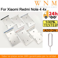 สำหรับ Xiaomi Redmi Note 4 4x ถาดใส่ซิมการ์ดสำหรับ Note4 Redmi Note4x ที่ใส่ซิมช่องเสียบบัตรตัวอ่านกระเป๋าเก็บบัตรช่อง SD ส่วนอะไหล่อะแดปเตอร์