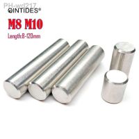 10/200Pcs M8 M10 Length: 8-120mm Parallel Pins Stainless Steel High Precision Cylindrical Pin Chamfering pin GB119