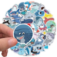 Clothing mother and baby 50pcs น่ารัก SHARK Graffiti สติกเกอร์กีตาร์กระเป๋าสเก็ตบอร์ด scrapbooking decal