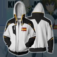 【WANTGO】Japanese anime GUNDAM Cosplay Hoodie 3D Print Sweatshirts Sport Jacket