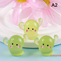 ZONGPAN 3D เรซิ่นเรืองแสงการ์ตูนตุ๊กตาหิมะเจ้าหญิงหอยทากกระบองเพชรอุปกรณ์ตกแต่งบ้านแบบทำมือของตกแต่งสวนนางฟ้าจิ๋วอุปกรณ์ตกแต่งบ้านตุ๊กตา