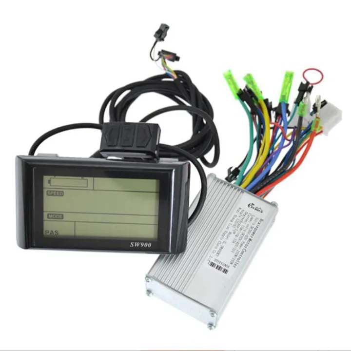 SW900 Large Screen LCD Display Meter Controller for Electric Bicycle E ...
