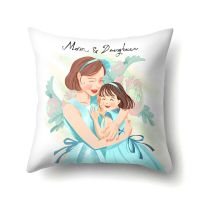 Family Decorative Pillowcase Father and Mother Throw Pillow Case Polyester Printing Pillow Cover kussensloop