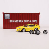 [Funny NaiNaiKei]1:64 Nissan Silvia S14 S15 DieCast Alloy Car Model Container Trucks