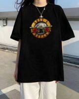 Happy Humans - เสื้อยืดคอกลมลาย Guns and Roses เสื้อยืด oversize เสื้อยืดวินเทจ size S-3XL