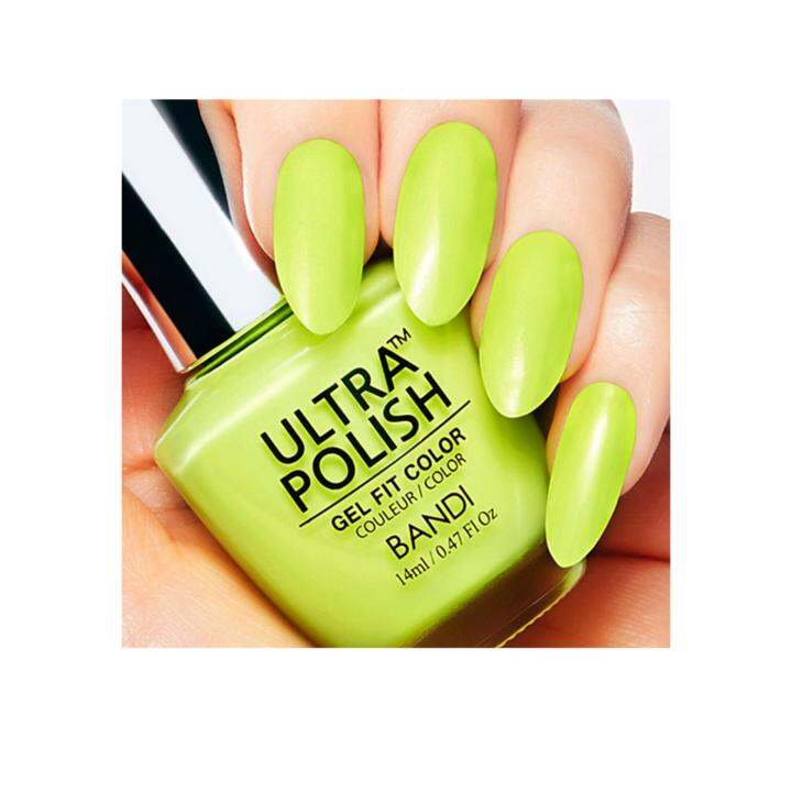 ยาทาเล็บกึ่งเจลultra-polish-up606-bikini-lime