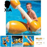 XIA# Water Entertainment Game Toy Inflatable Float Raft Chair Stick Swimming Games Kit