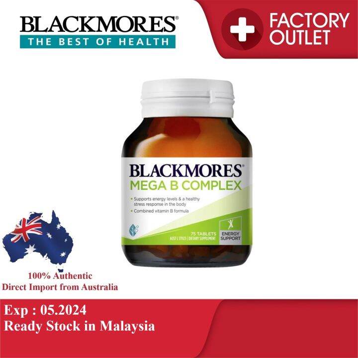 Blackmores Mega B Complex 75 Tablets | Lazada