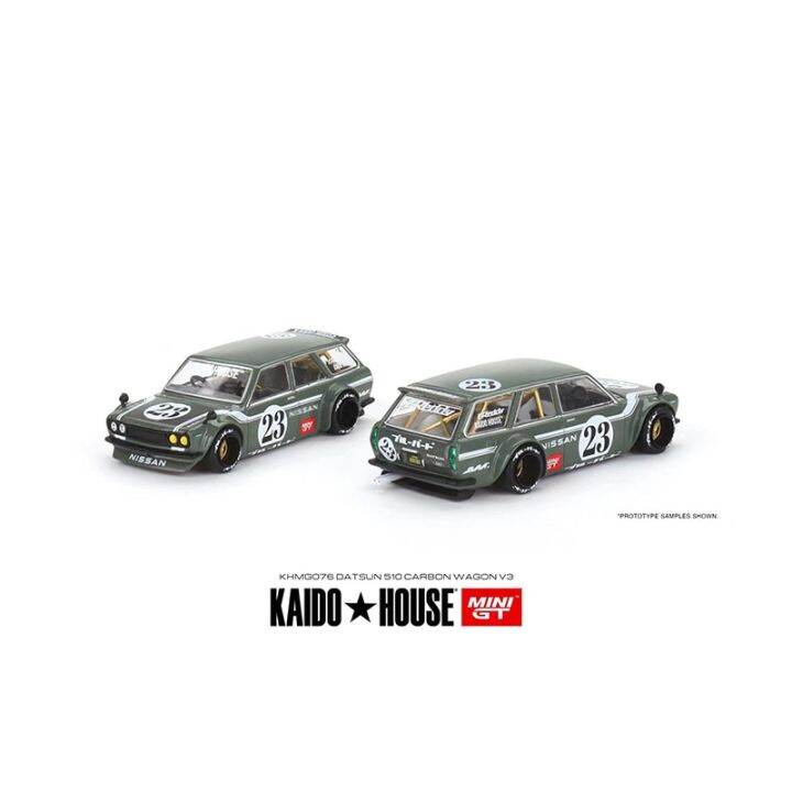 presale-minigt-kaido-house-1-64-skyline-gtr-r33-silverado-dually-510-wagon-carbon-diecast-diorama-car-model-collection-miniature