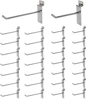 JH-Mech Commercial Grade Thickened Design Chrome Finishing Garden Tool PVC Slatwall Panel Rack Wall Mount Shelving For Kitchen