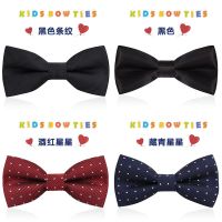 Childrens bow tie British style boys and babies double small bow tie performance bow Korean baby bow tie tide Boys Clothing