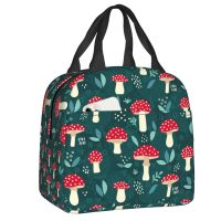 Psychedelic Magic Flowers And Mushrooms Lunch Box for Women Leakproof Cooler Thermal Food Insulated Lunch Bag Portable Tote