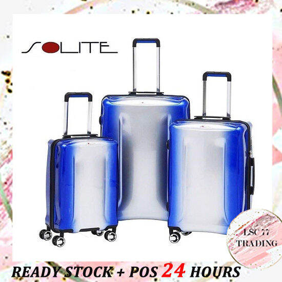 [LSC] READY STOCK 20"+24"+28" Inch Solite Luggage Set AntiTheft Zipper
