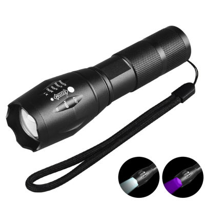 UV Flashlight Zoomable Handheld Ultra Violet Light 395nm Detector Mini UV Black Light for Pet Urine Stain Scorpion