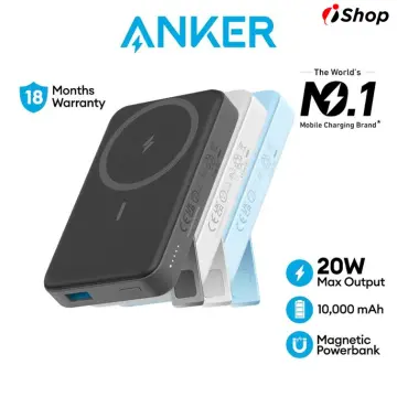Anker 633 Magnetic Battery (MagGo) 10000mAh 2-in-1 Foldable Wireless  Portable Charger with 20W USB-C Port for iPhone 13/12,White 