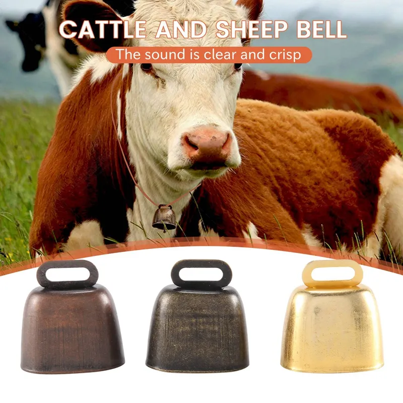 6 Piece Cow Bell, Sheep Cow Bells Pasture Bells, Copper Bells
